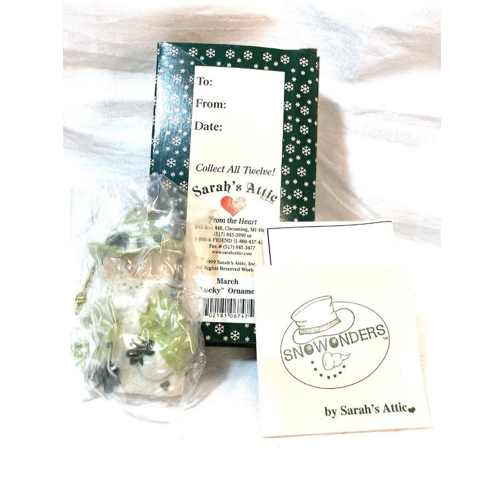 Sarah’s Attic Snowonders Christmas Ornament Holiday Collectible
